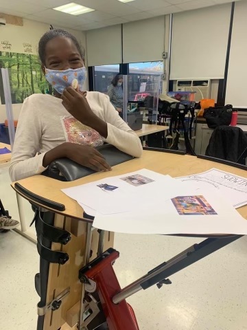 student smiling