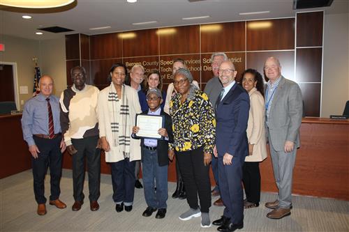 student honored
