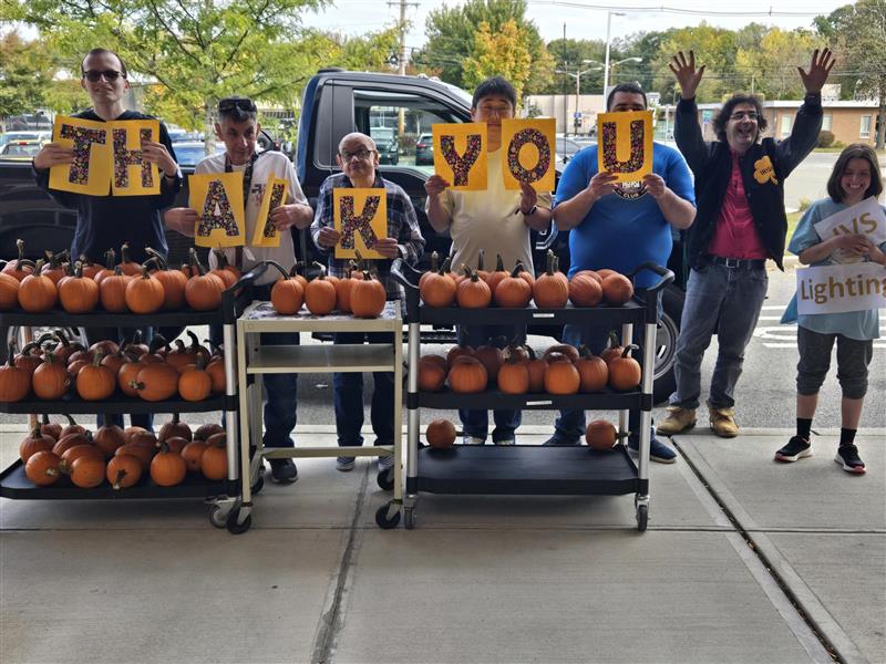 Pumpkin donation from farm